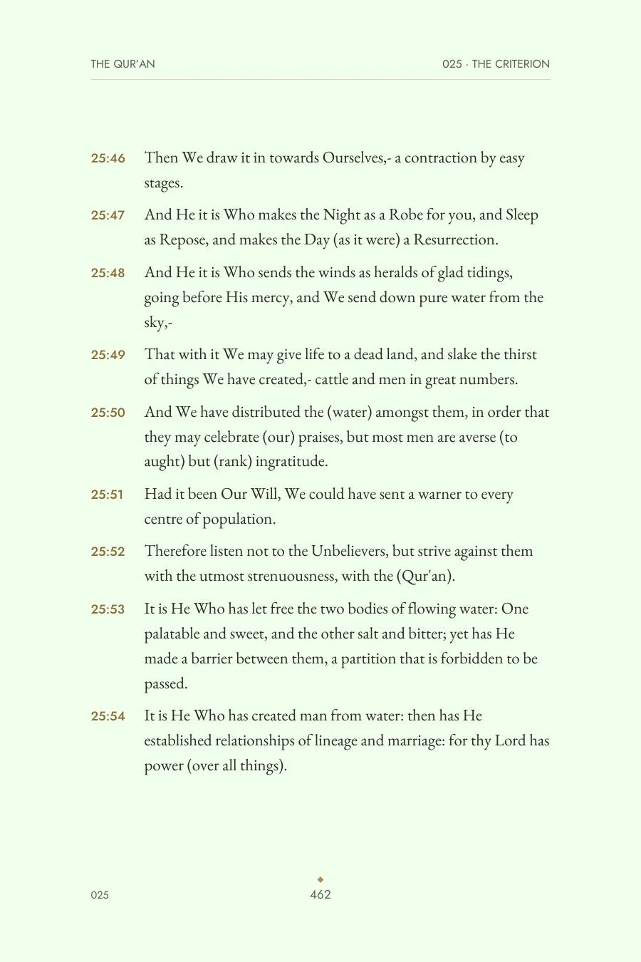 Sample page 3 of The Qur'an